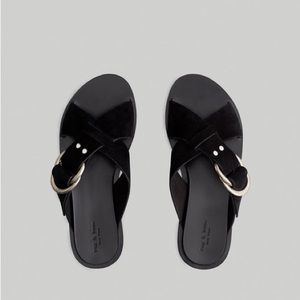 rag & bone black suede sandals